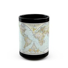 Taza de café negra mapa del mundo (1941) (mapa)