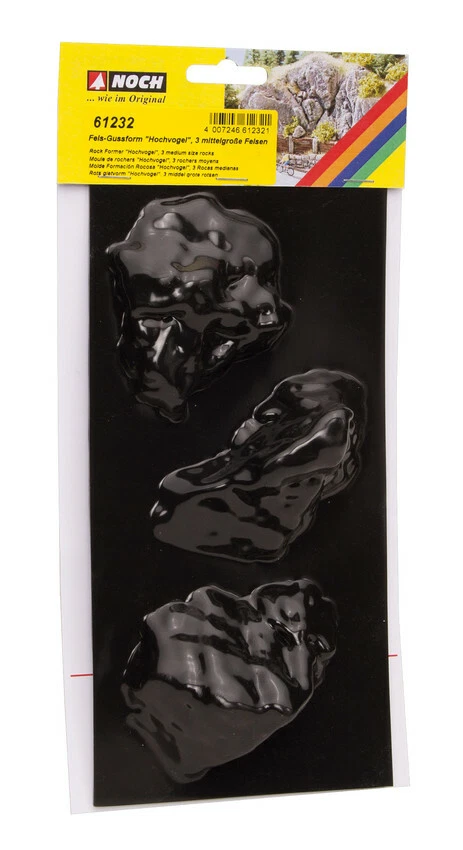 NOCH 61232 Spur neutral Fels-Gussform "Hochvogel" 3 mittelgroße Felsen 150 ml - Bild 2 von 4