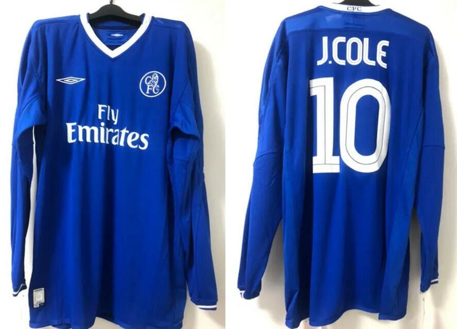 JOE COLE #10 Chelsea FC 2003/04/05 Umbro L/S Domowa koszulka