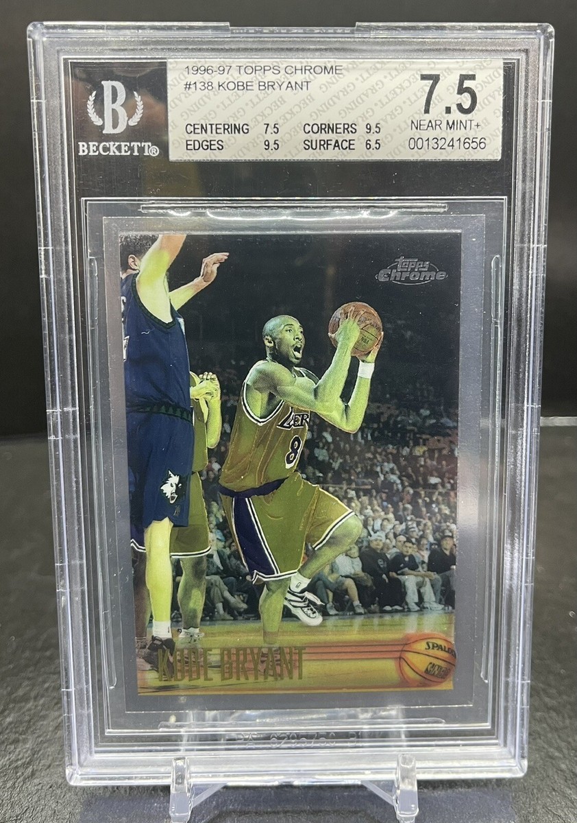 1996-97 KOBE BRYANT TOPPS CHROME #138 ROOKIE CARD LAKERS RC