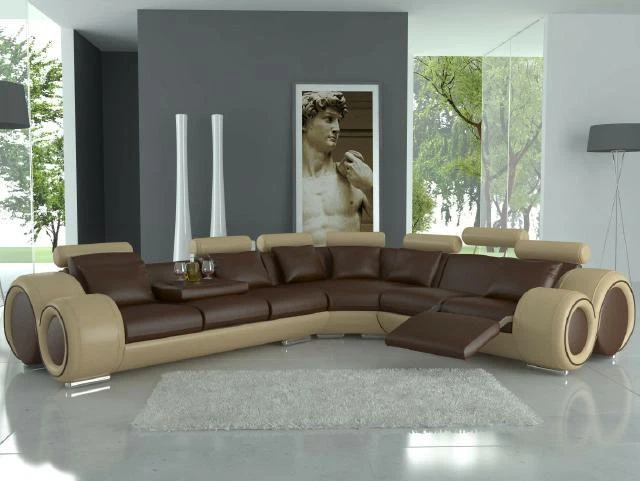 Bei divani leather couch deals