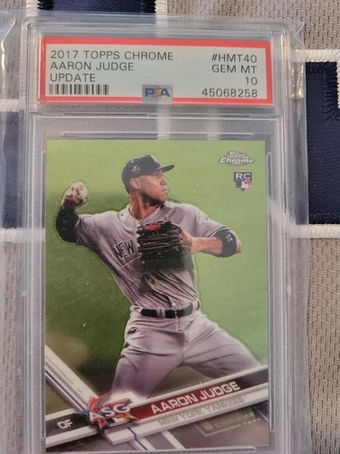 2017 Topps Chrome Aaron Judge Update RC Rookie Card #HTM40 PSA 10
