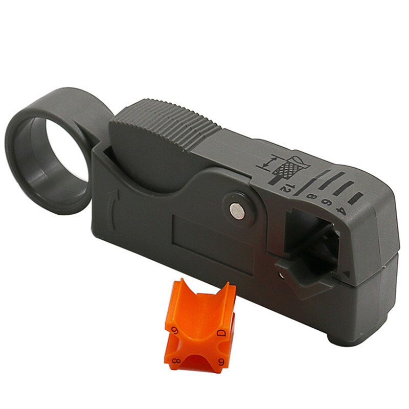 Rotary Coaxial Coax Cable Cutter Stripper Tool for RG58 RG6 RG59UK