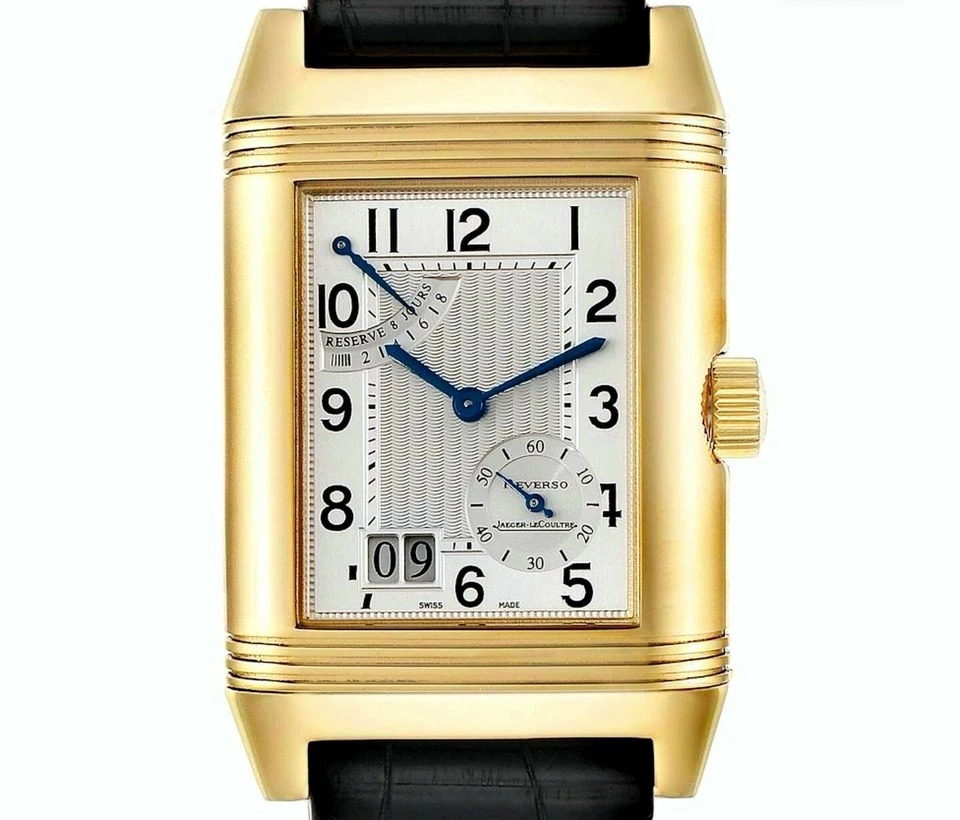 18K Jaeger LeCoultre Big Date Large Reverso with 8 Day Power Reserve - Full Set - Image 3 of 4