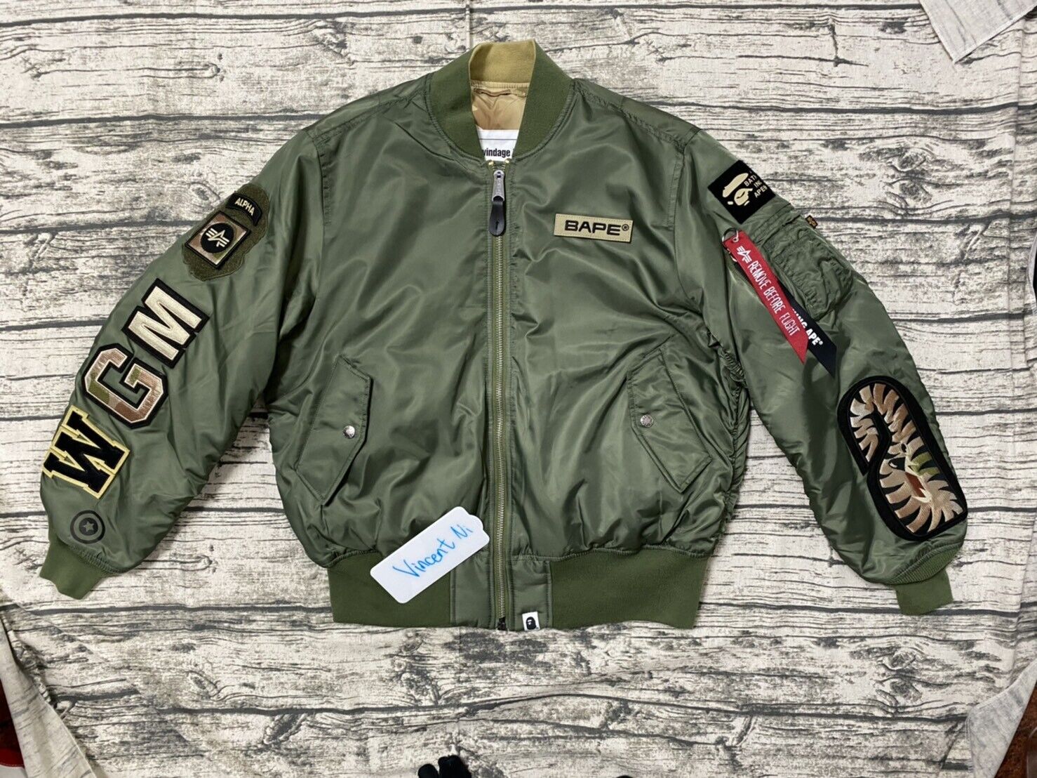 A BATHING APE® × ALPHA INDUSTRIES