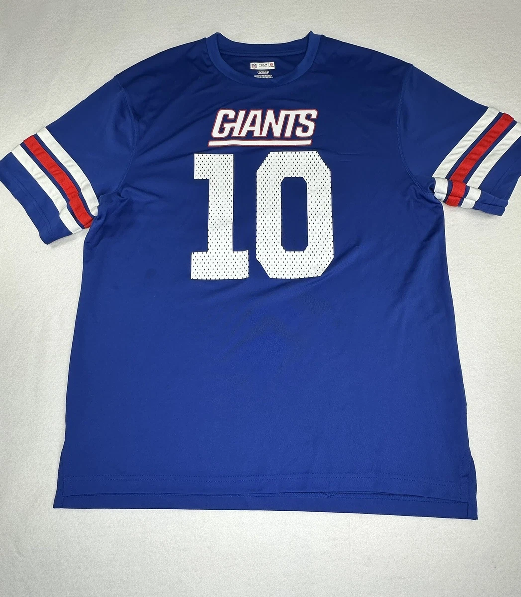 NFL Team Apparel NY Giants Jersey Adult Blue MANNING 10 Short