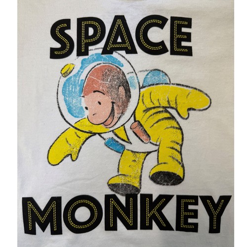Curious George "Space Monkey" Toddler Boy's White T-Shirt Size: 3T- NWT - Picture 3 of 3
