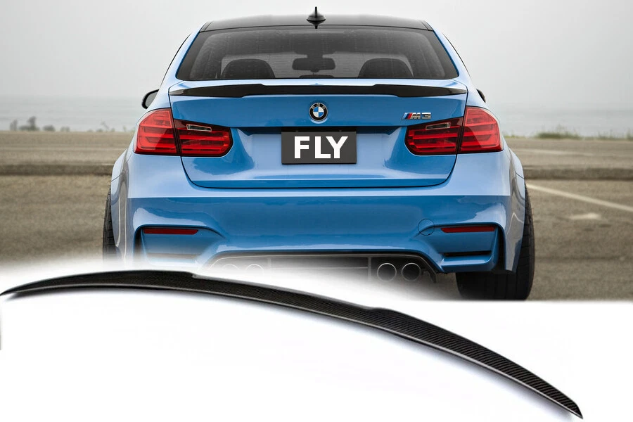 Echter Carbon-Heckdiffusor im High Kick-Stil, passend für BMW 3er E90 Limousine - Bild 3 von 4