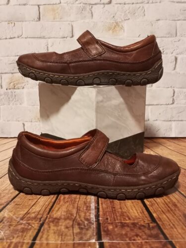 Born donna 7,5 M pelle marrone Mary Janes W6210 - Foto 2 di 11