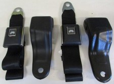 For 1967 Camaro With Fisher Stagecoach Logo Retractable Lap Seatbelt Set Black For 1967 Camaro With Fisher Stagecoach Logo Retractable Lap Seatbelt Set Black