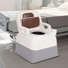 Bedside Commode Chair Portable Toilet Suit For Elderly Pregnant Women Disabled��