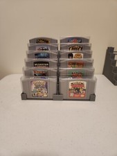 Nintendo 64, N64 12 Cartridge In Plastic Sleeve Display Stand, 3D Printed