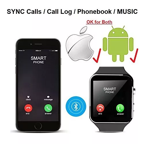 Latest Bluetooth Smart Watch with Camera for Samsung Galaxy S21 FE 5G S21 S21+ - Picture 3 of 9