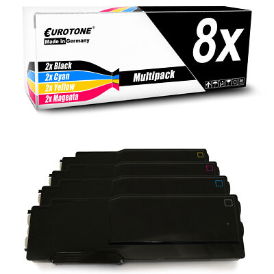 8X Toner For Xerox VersaLink C400DN C400N C 400 DN N 10.5K Black + 8K CMY