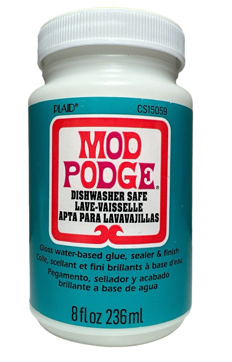 Mod Podge Dishwasher Safe Waterbased Sealer Glue and Finish 8Ounce