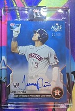 2022 Topps Now 1084b Jeremy Pena RC ALDS On Card Auto Houston Astros Blue  #/49