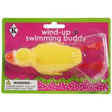 Wind-up Swimming Buddies Choose Bunny OR Duck 2.25" x 2.1" x 5.75"