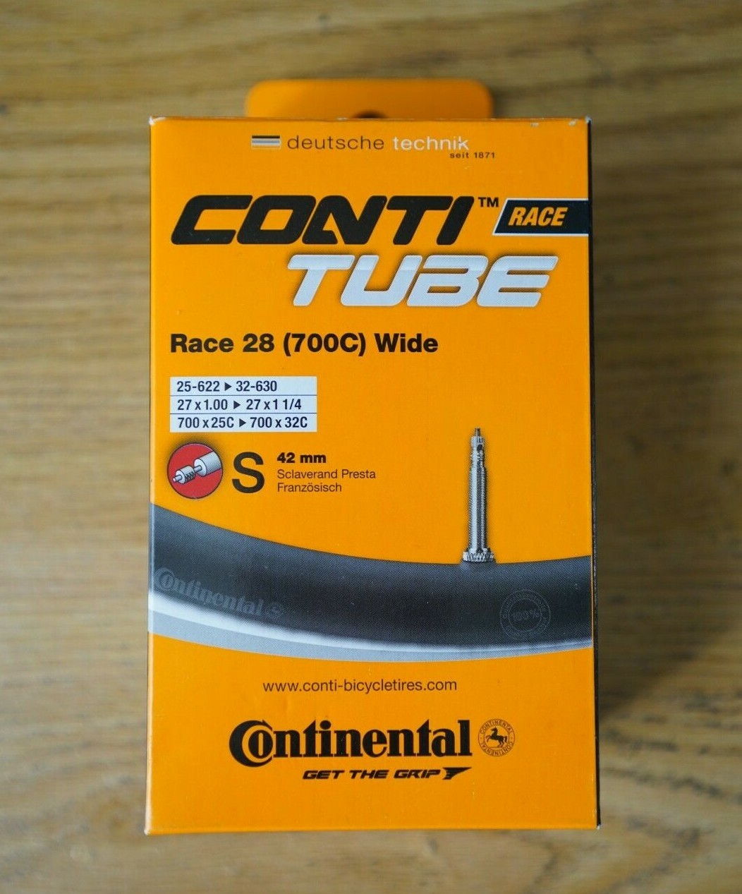 Continental Race 28 Camere D'Aria Bici - 2 Pezzi, 700x25-32c, Valvola Presta 60mm