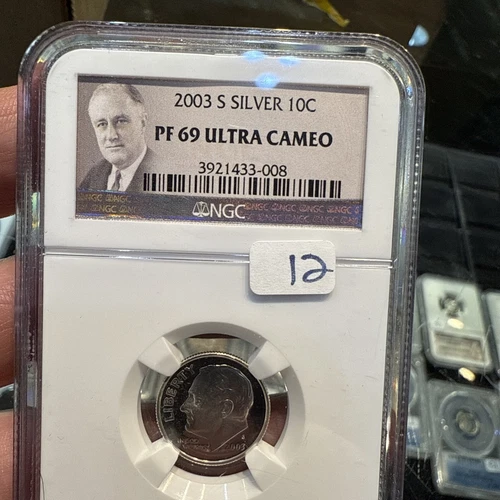 2003 S NGC SILVER PROOF PF 69 Ultra Cameo 10 CENT ROOSEVELT DIME SAN FRANCISCO