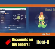 6IV Shiny Scrafty Pokemon Legends ZA (Legends Z-A)