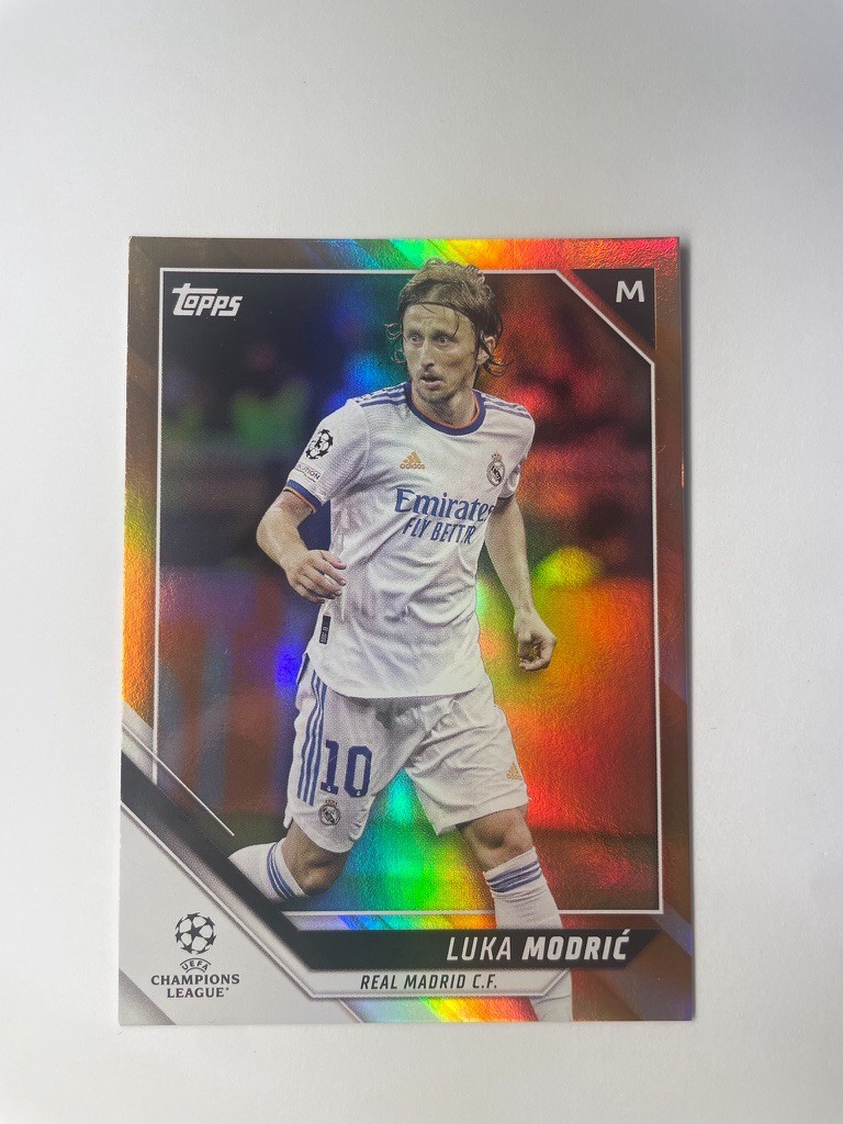 2021-22 Topps UEFA Champions League #35 Luka Modric Orange Foil /25