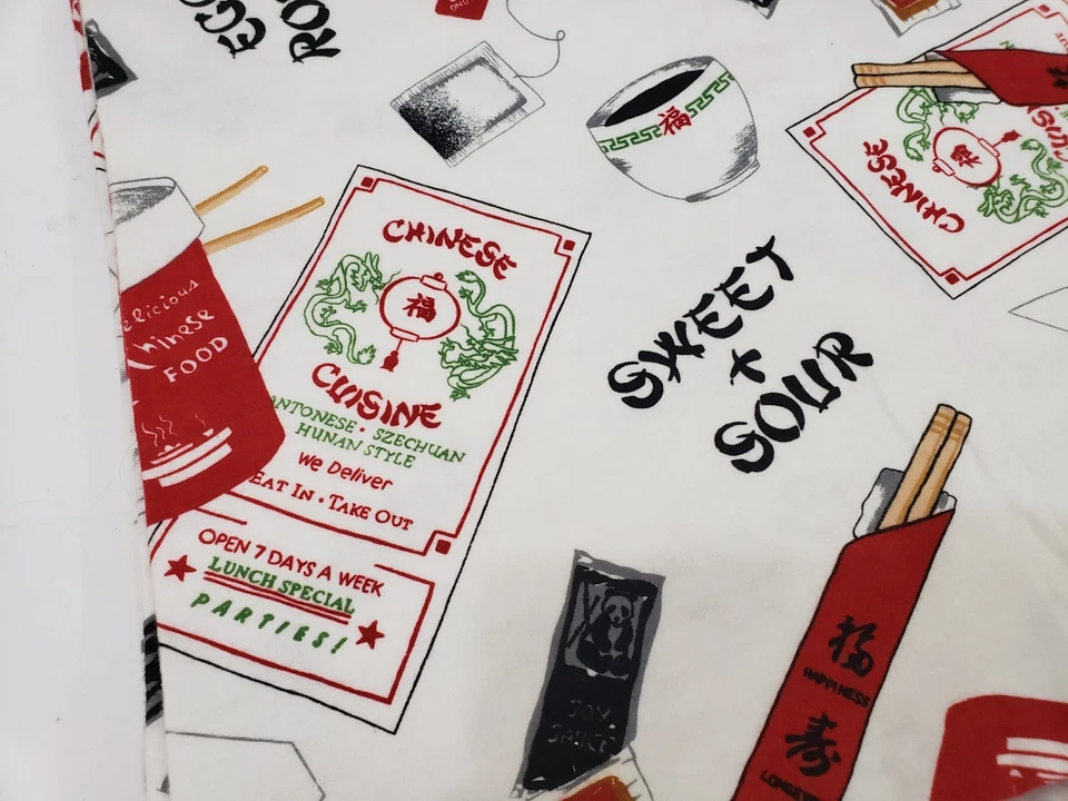 Marcus Brothers Tela Franela Restaurante Chino Para Llevar Novedad 4 + YDS Foto 2 de 4