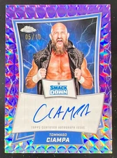 2025 Topps Chrome WWE Blue Brand Purple Geometric Tommaso Ciampa Auto /10