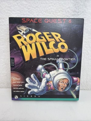 Space Quest 6: Roger Wilco The Spinal Frontier PC Big Box CD-ROM Sierra - Tested