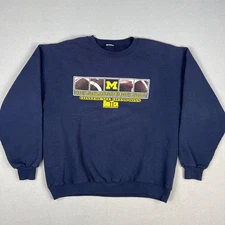VTG University of Michigan Sweatshirt LG No Substitute for Glory Football 1990s