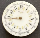 Antique 1903 Elgin Grade 206 Pocket Watch Movement Parts Fancy Dial 6s 7j USA