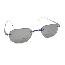 Silhouette SPX 1520 10 6106 Blue Gray Rimless Eyeglasses Frames 21-45 Titanium