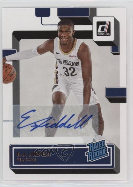 2022-23 Panini Donruss Rated Signatures EJ Liddell #238 Rookie Auto RC 6o3