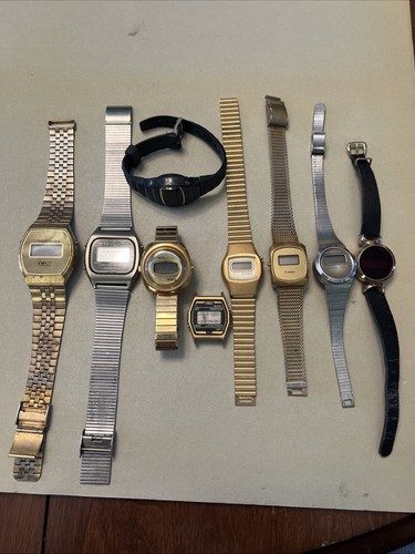 Vintage (9) Various Watches Timex & Others… Ladies / Mens Not Running Parts/fix!