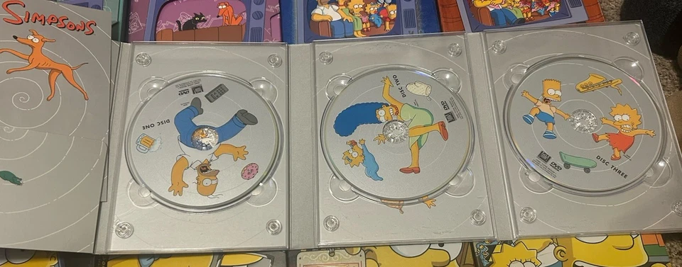 Simpsons: Seasons 1-10 Collectors Edition DVD Sets 1,2,3,4,5,6,7,8,9,10-Clean! Foto 2 de 4
