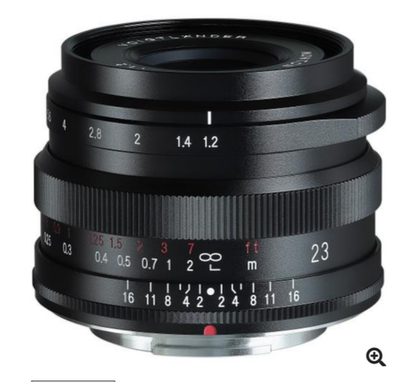 Voigtlander Nokton 23mm F1.2 Aspherical (for X-mount) Wide-angle