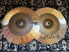 Sabian 14" HHX Click Hi-Hat Cymbals Pair - Natural