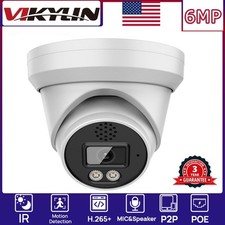 VIKYLIN Turret POE IR30M 6MP IP CAMERA MIC Speaker Security Factory Direct CCTV