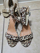 Women s Leopard Animal Print Strappy Sandals Ankle Strap
