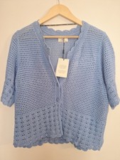 A. JDY Blue Crochet Cardigan Size Xl