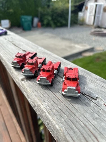 Vintage 1979 Hot Wheels Peterbilt Truck Semi Tractor X 4 ( QTY)