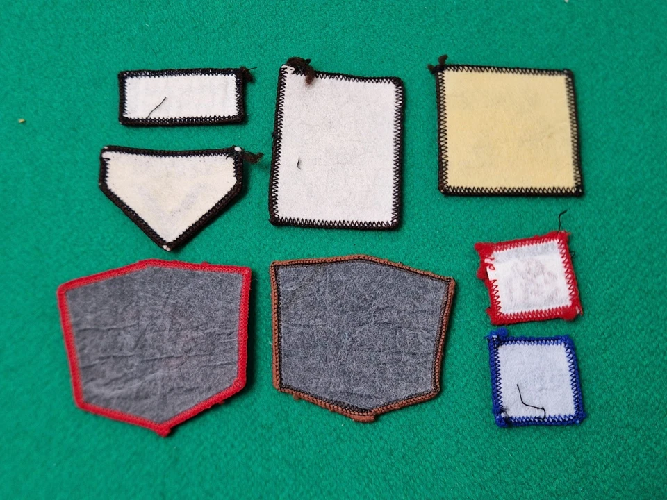 Job Lot Bundle of  8 Vintage 1990s UK Girl Guides Skill Stage Sew on Patches - Image 2 of 2