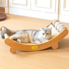 CHEERPALS Sisal Cat Scratcher Bed with Balls Cat Scratching Post for Indoor C...