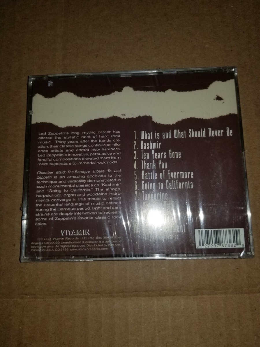 【中古】 Chamber Maid - Baroque Tributeto Led Zeppelin BRAND NEW AND SEALED CHAMBER MAID: BAROUQUE TRIBUTE TO LED ZEPPLIN