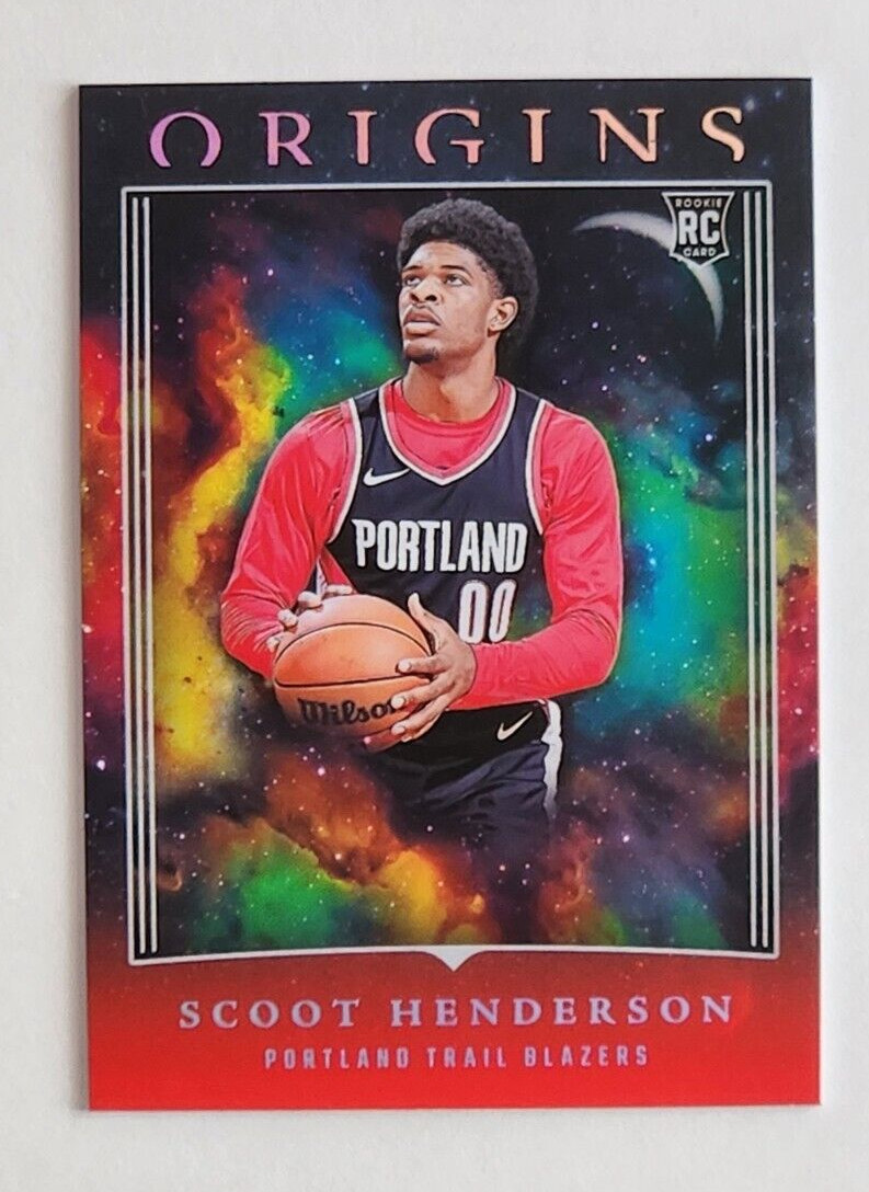 Scoot Henderson 2023-24 Panini Origins #17 Rookie RC Red Parallel