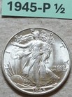 New Listing1945-D Walking Liberty Dollar Us 90% Silver Coin Au- Bu . See Other Halves