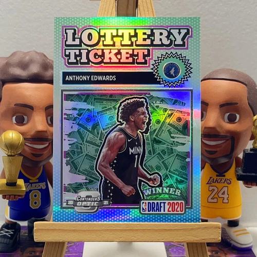 * Silver Prizm * NBA Lottery Panini Contenders Optic Anthony Edwards Rookie RC