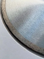 TechDiamondTools 12" Continuous Rim Diamond Saw Blade, Arbor 7/8"