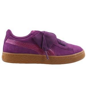 puma suede heart purple