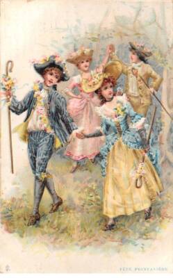 Fantasien - Nr. 81632 - Fête Frühling - Pärchen - Karte Werbung Tein