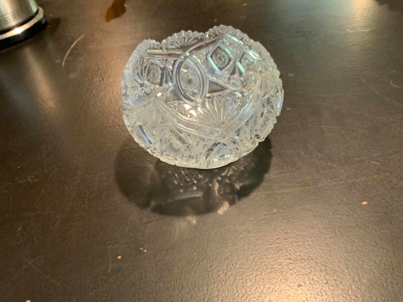 Large Rose Bowl EAPG Pressed Glass/cut Glass eBay